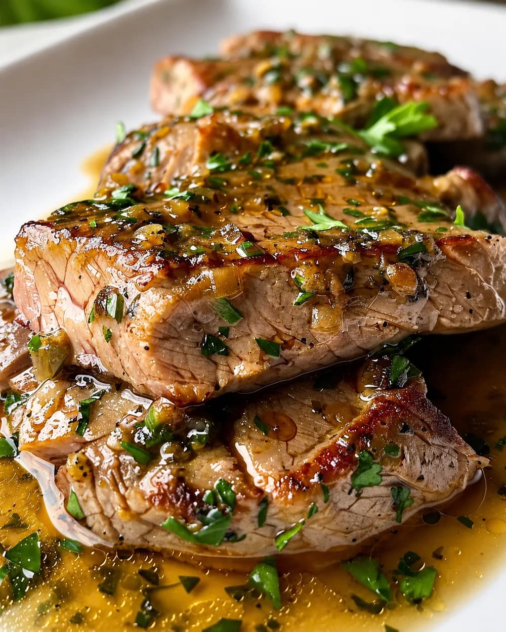 Bondiola asada con salsa de hierbas finas de Antojos