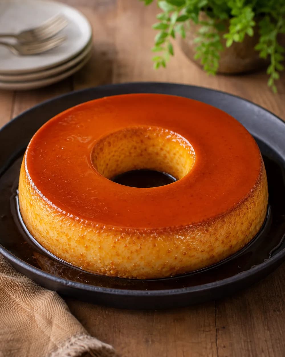 Flan artesanal de Antojos